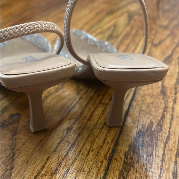 Zara Pearl Heeled Slingbacks Heels - Picture 6 of 8